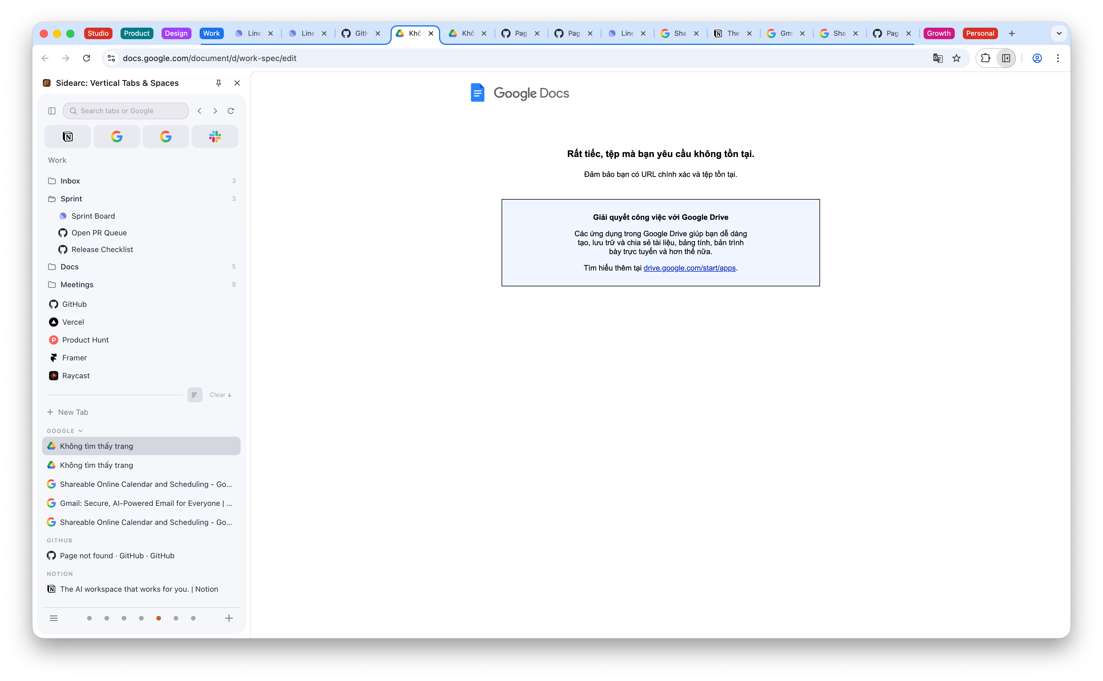 SideArc domain grouping