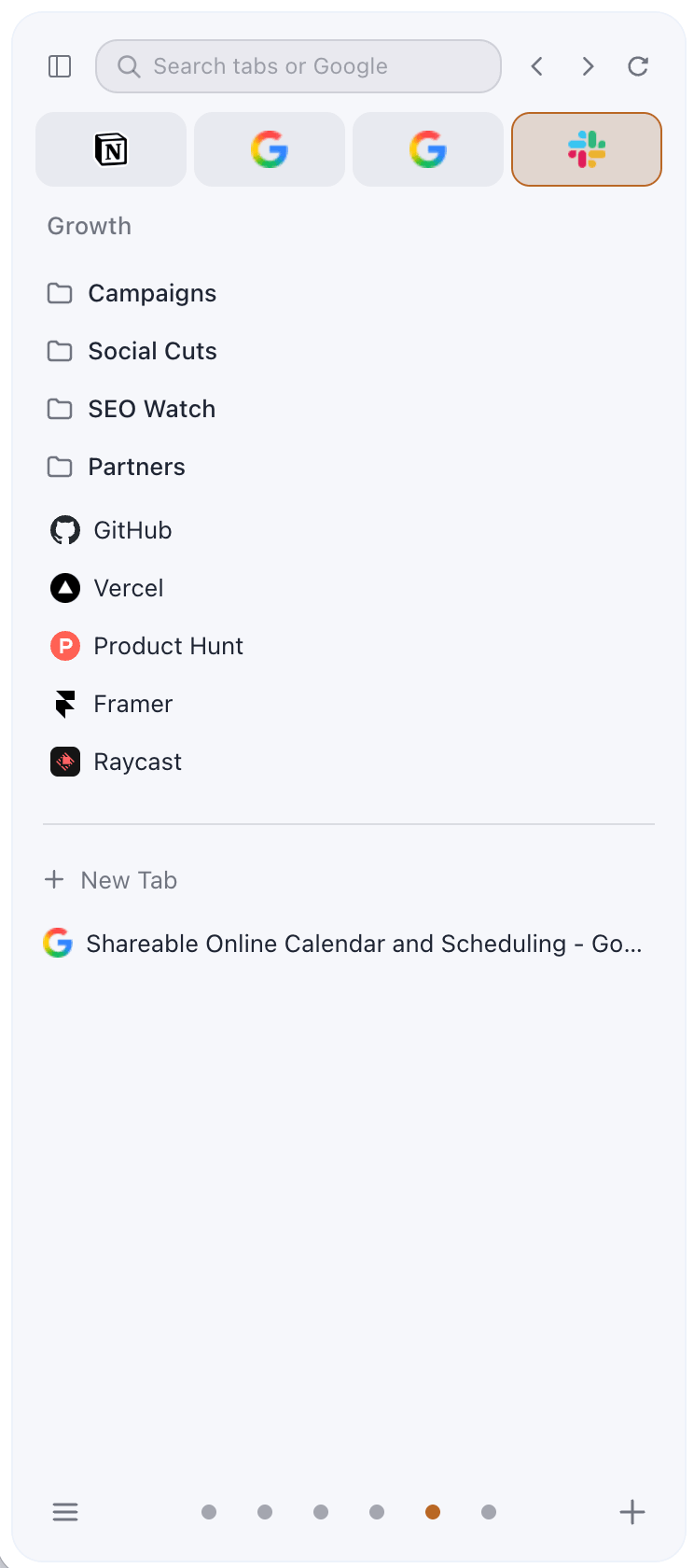 SideArc Growth space